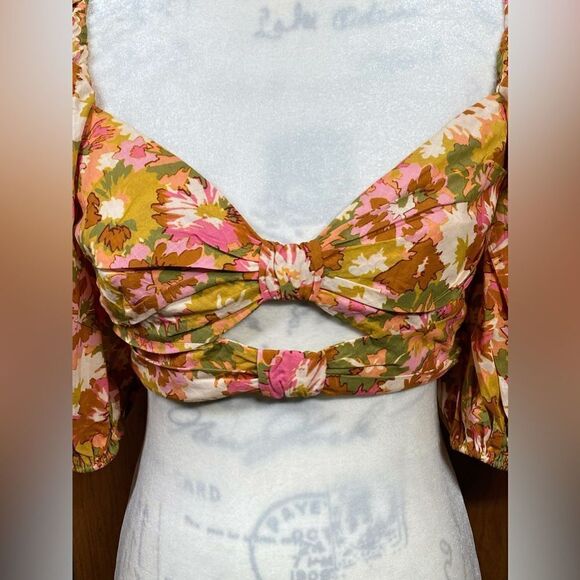 Zimmermann Violet Crop Top size 3/us size 10 - Picture 7 of 14